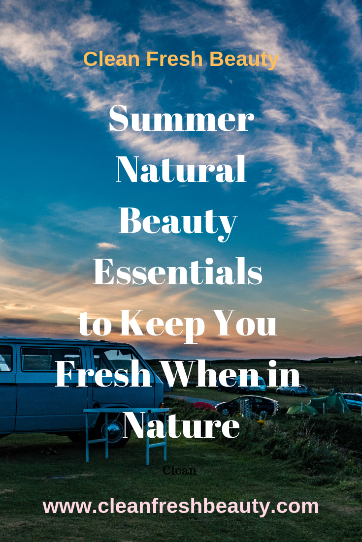 Wondering what natural products to bring on your camping trip or hike? If you are going to spend some time in nature, this blog post gives you natural products that will make your trip an easy one. #camping #nature #greenbeauty #tripinnature